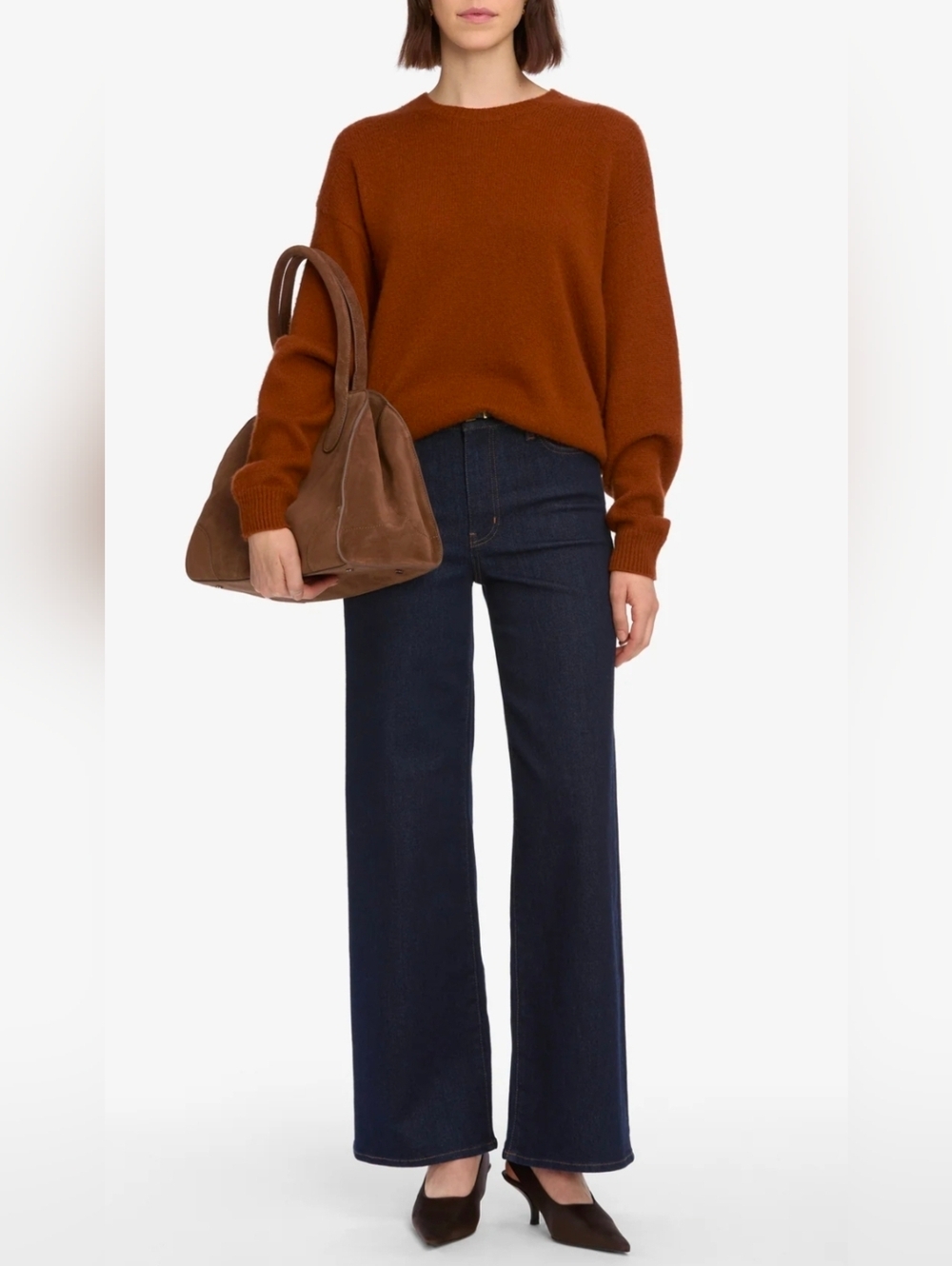 FRAME - Le Slim Palazzo - Sz 29 Denim Wide-Leg Jeans - NWT - Picture 3 of 11